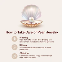 Diamond Addiction (G-H / Si2-I1) Womens Accent Lab Grown White Cultured Freshwater Pearl 14K Gold Over Silver Sterling Evil Eye 2-pc. Jewelry Set