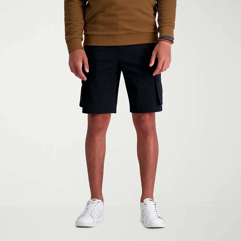 Haggar Stretch Comfort Cargo Tech Mens 10" Fabric Short