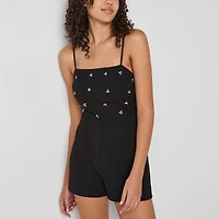 City Triangle Womens Sleeveless Juniors Romper
