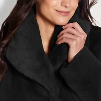 Gallery Womens Faux Fur Heavyweight Topcoat Coat