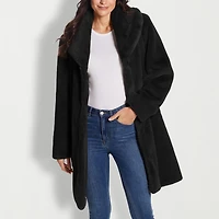Gallery Womens Faux Fur Heavyweight Topcoat Coat