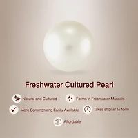 Womens White Cultured Freshwater Pearl Sterling Silver Heart 2-pc. Jewelry Set