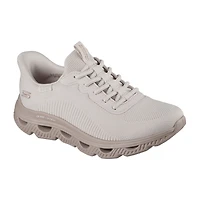 Skechers Bobs Hands Free Slip-Ins Arc Waves Womens Slip-On Walking Shoes