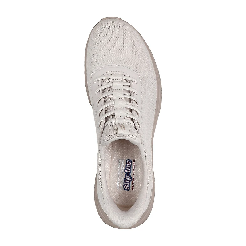 Skechers Bobs Hands Free Slip-Ins Arc Waves Womens Slip-On Walking Shoes