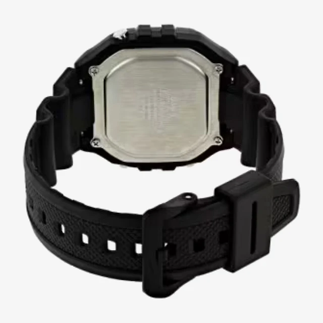 Casio Mens Digital Black Strap Watch W218h-1avos