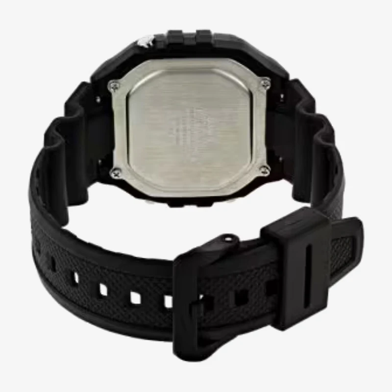 Casio Mens Digital Black Strap Watch W218h-1avos