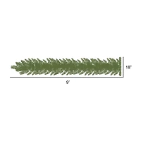 Vickerman 9' Oregon Fir Christmas Garland with 150 Warm White LED Lights