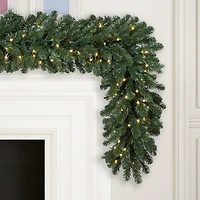 Vickerman 9' Oregon Fir Christmas Garland with 150 Warm White LED Lights