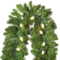 Vickerman 9' Oregon Fir Christmas Garland with 150 Warm White LED Lights