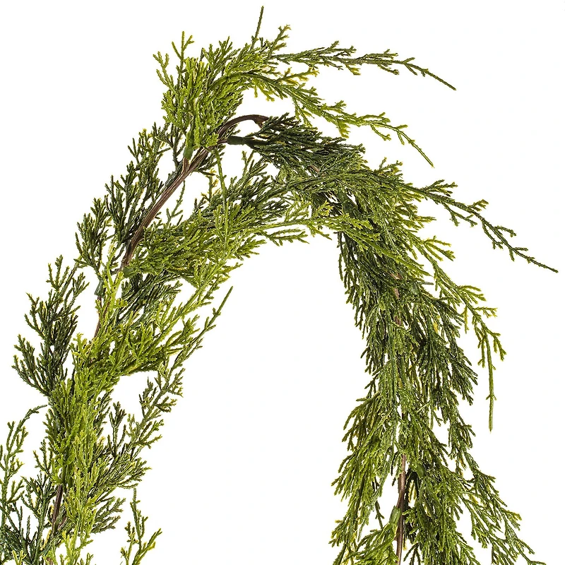 Vickrman 6' Green Monterey Cypress Garland X 64