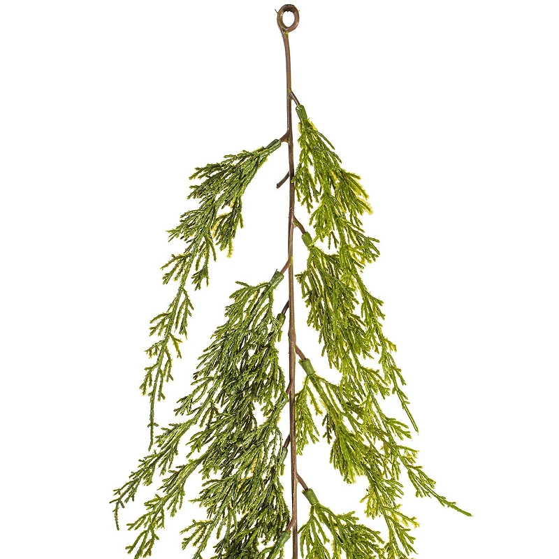 Vickrman 6' Green Monterey Cypress Garland X 64