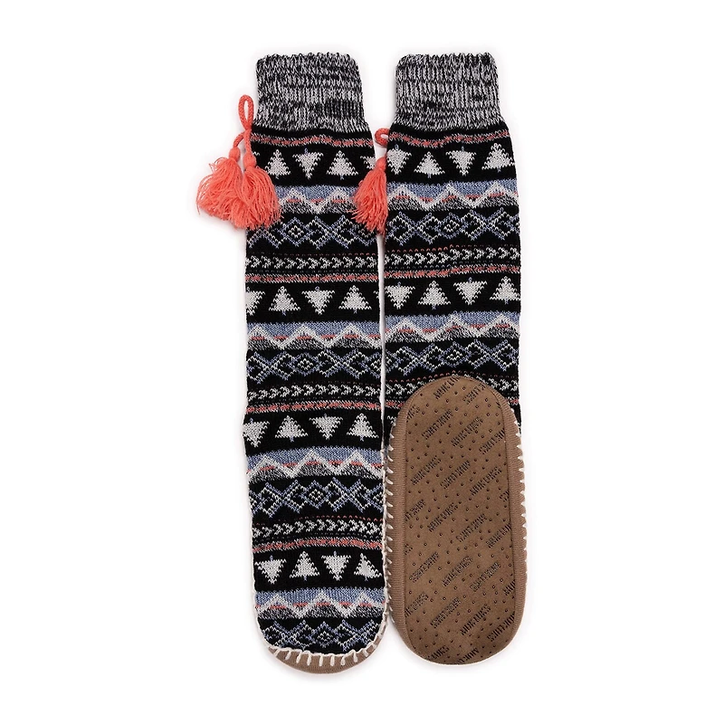 Muk Luks Womens 1 Pair Slipper Socks