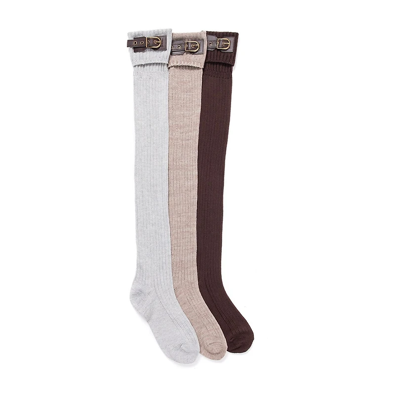 Muk Luks Womens Multi-Pack 3 Pair Boot Socks