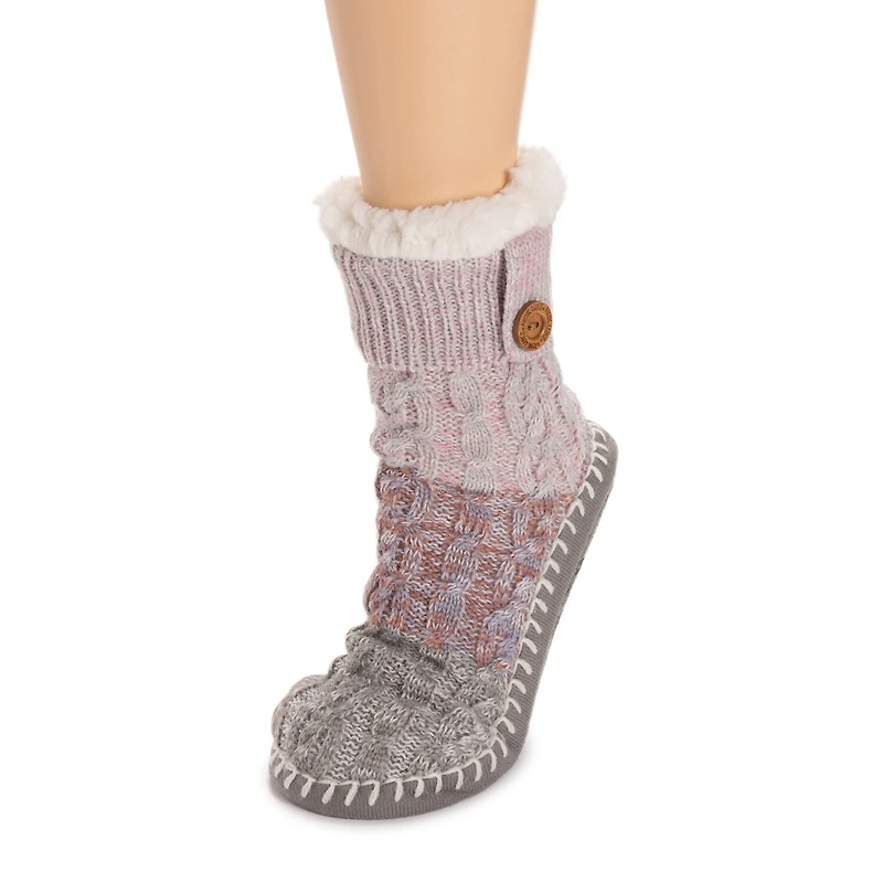 Muk Luks Womens 1 Pair Slipper Socks