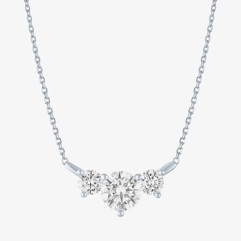 G-H/Si2-I1) Womens CT. T.W. Lab Grown White Diamond 10K Gold 18 Inch Pendant Necklace