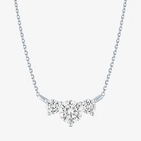 G-H/Si2-I1) Womens CT. T.W. Lab Grown White Diamond 10K Gold 18 Inch Pendant Necklace