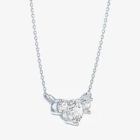 G-H/Si2-I1) Womens CT. T.W. Lab Grown White Diamond 10K Gold 18 Inch Pendant Necklace