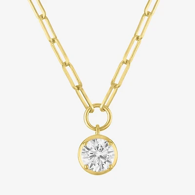 Diamond Addiction (G-H, Si2-I1) Womens 1 1/2 CT. T.W. Lab Grown White Diamond 14K Gold Over Silver 18 Inch Pendant Necklace