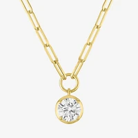 Diamond Addiction (G-H, Si2-I1) Womens 1 1/2 CT. T.W. Lab Grown White Diamond 14K Gold Over Silver 18 Inch Pendant Necklace