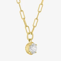 Diamond Addiction (G-H, Si2-I1) Womens 1 1/2 CT. T.W. Lab Grown White Diamond 14K Gold Over Silver 18 Inch Pendant Necklace