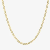 Diamond Addiction (G-H, Si2-I1) Womens White Diamond 14K Gold Over Silver 17 Inch Tennis Necklace