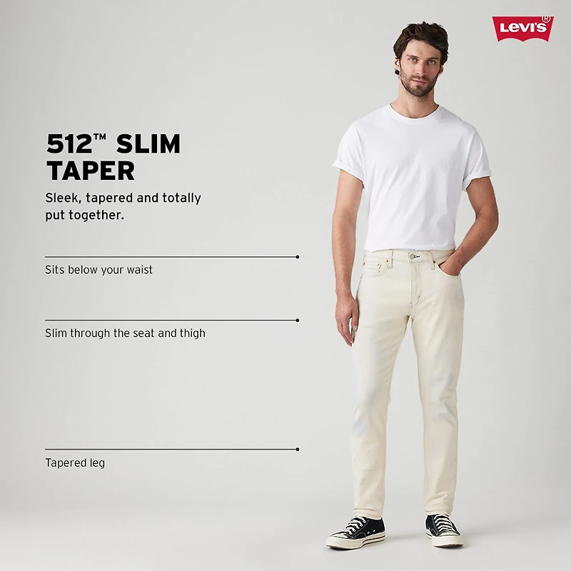 Levi's® Mens 512™ Stretch Fabric Tapered Leg Slim Fit Jean