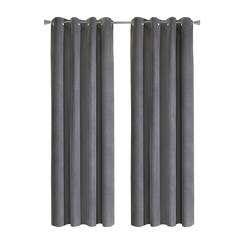 Thermaplus Duo Vice Versa Grommet Top 100% Blackout Single Curtain Panel
