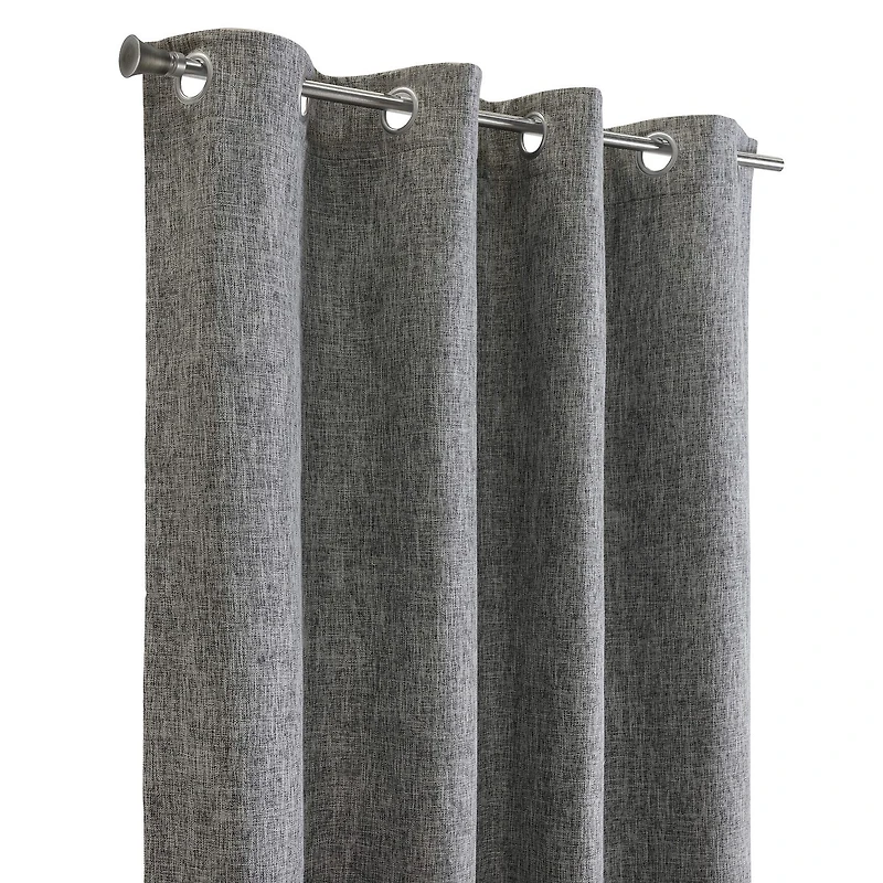 Thermaplus Duo Vice Versa Grommet Top 100% Blackout Single Curtain Panel