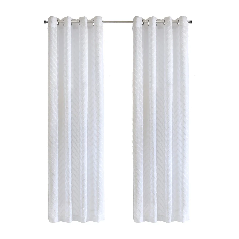 Habitat Regina Grommet Top Sheer Single Curtain Panel