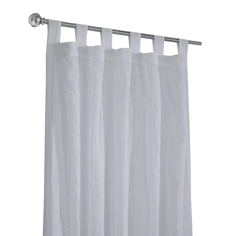 Habitat Crushed Tab Top Sheer Single Curtain Panel