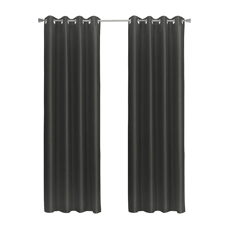Thermaplus Glacier Grommet Top 100% Blackout Single Curtain Panel