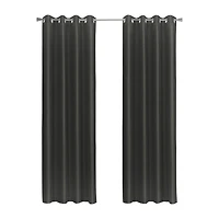 Thermaplus Glacier Grommet Top 100% Blackout Single Curtain Panel