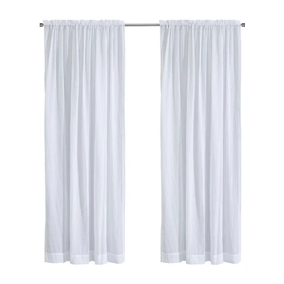 Habitat Crushed Rod Pocket Sheer Single Curtain Panel