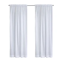 Habitat Crushed Rod Pocket Sheer Single Curtain Panel