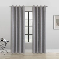 Thermaplus Mason Grommet Top 100% Blackout Single Curtain Panel