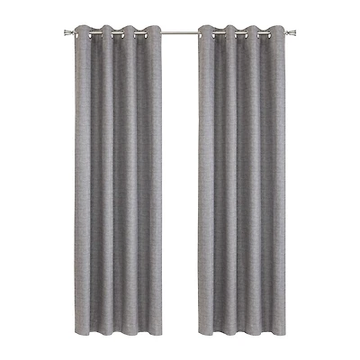 Thermaplus Mason Grommet Top 100% Blackout Single Curtain Panel