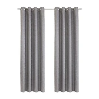 Thermaplus Mason Grommet Top 100% Blackout Single Curtain Panel