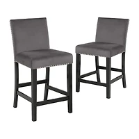 Celeste 2-pc. Counter Height Upholstered Bar Stool