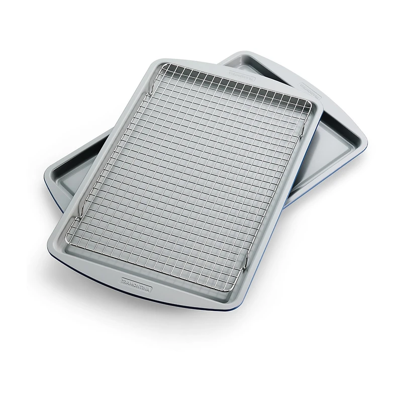 Tramontina Rise 3-pc. Cookie Sheet and Cooling Rack Set