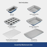 Tramontina Rise 6-pc. Cookie Sheet and Cooling Rack Set