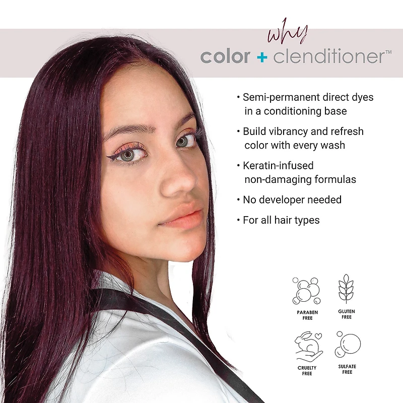 Keracolor Clenditioner Merlot - 12.0 Oz.
