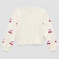 Thereabouts Little & Big Kid Girls Long Sleeve Button Cardigan