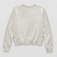 Thereabouts Little & Big Kid Girls Round Neck Long Sleeve Pullover Sweater