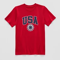 Xersion Little & Big Kid Boys Crew Neck Short Sleeve Regular Fit Graphic T-Shirt