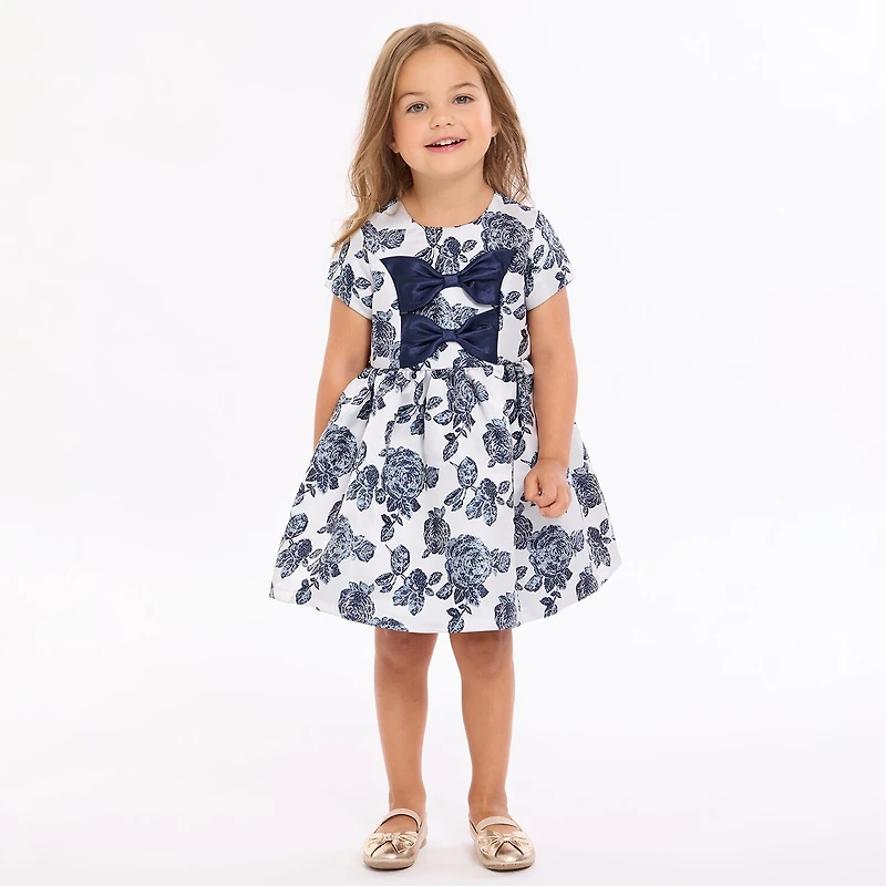 Bonnie Jean Toddler Girls Short Sleeve Cap Fit + Flare Dress