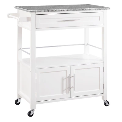 Cameron Granite-Top Kitchen Cart