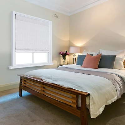 Bria Bamboo Cordless Light-Filtering Roman Shade
