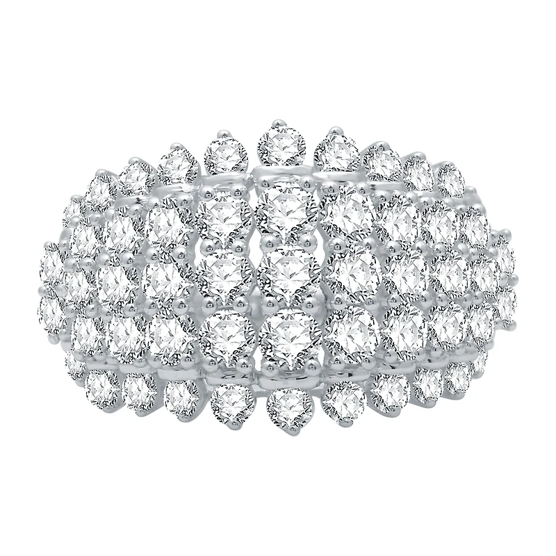 Womens 2 CT. T.W. Natural White Diamond 10K Gold Cocktail Ring