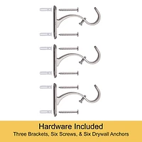 Kenney Weaver Indoor/Outdoor Rust-Resistant 1 IN Adjustable Curtain Rod