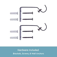 Kenney Cage 5/8 Adjustable Curtain Rod